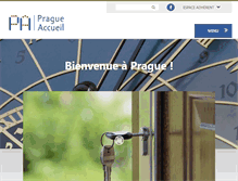 Tablet Screenshot of pragueaccueil.com